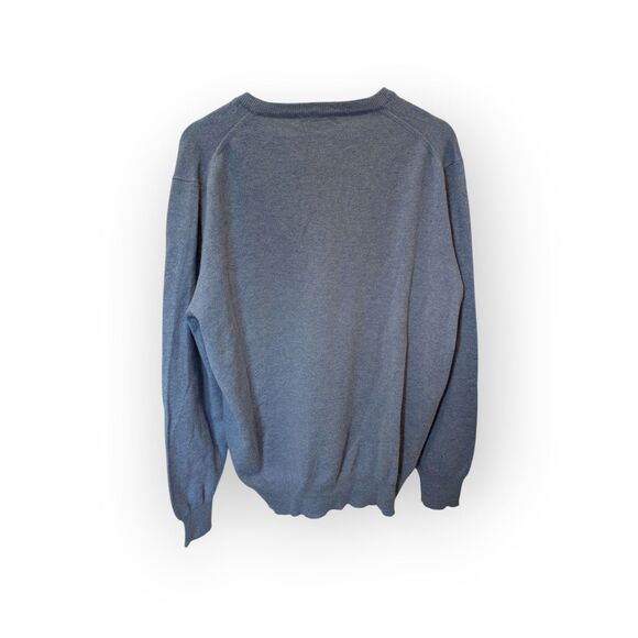 Zanieri Made in Italy 100% Cashmere Blue V-Neck Men's Sweater Size XL - Picture 2 of 6
